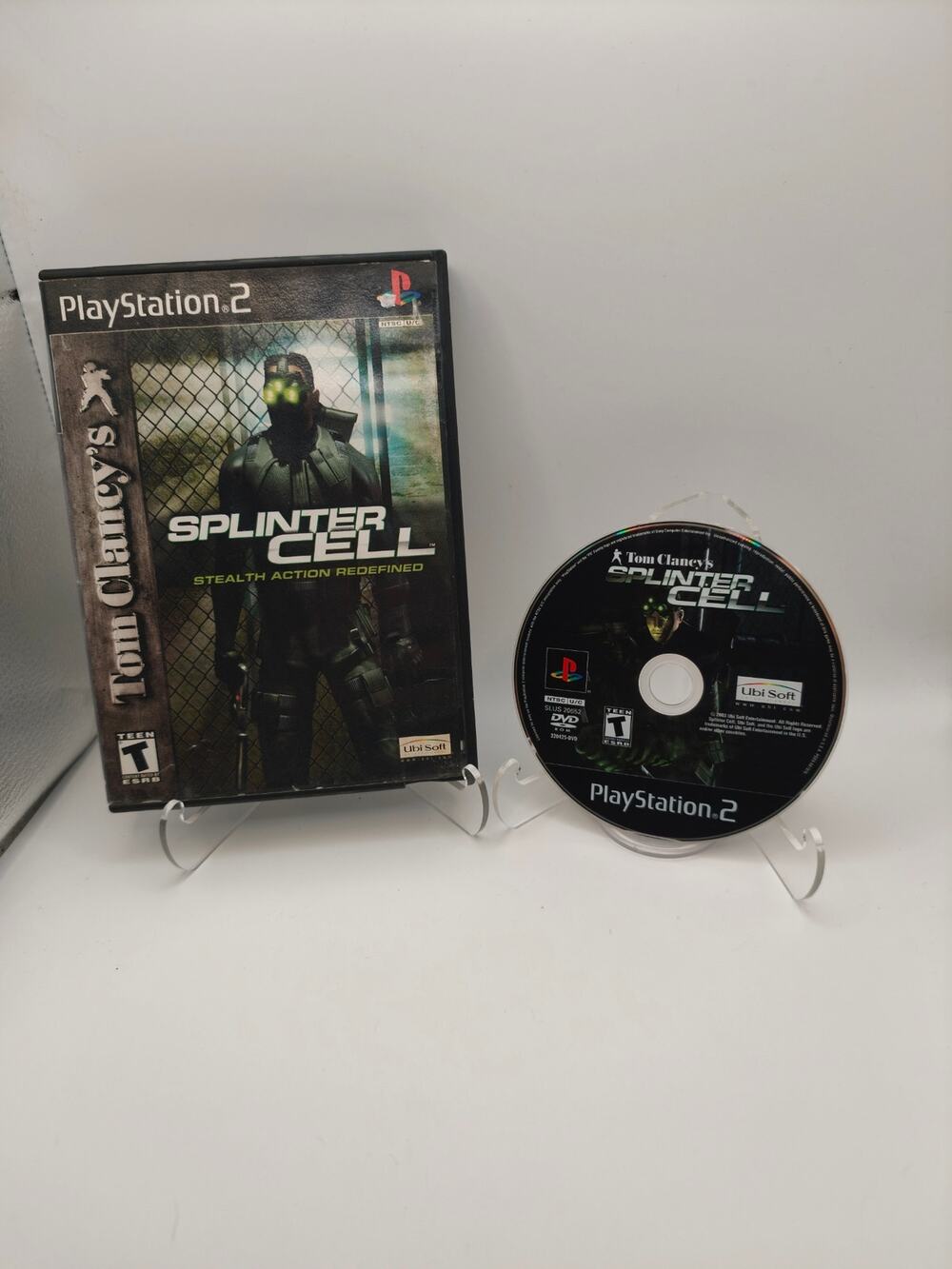 Tom Clancy's Splinter Cell PS2 Game & Case Tested Ubisoft